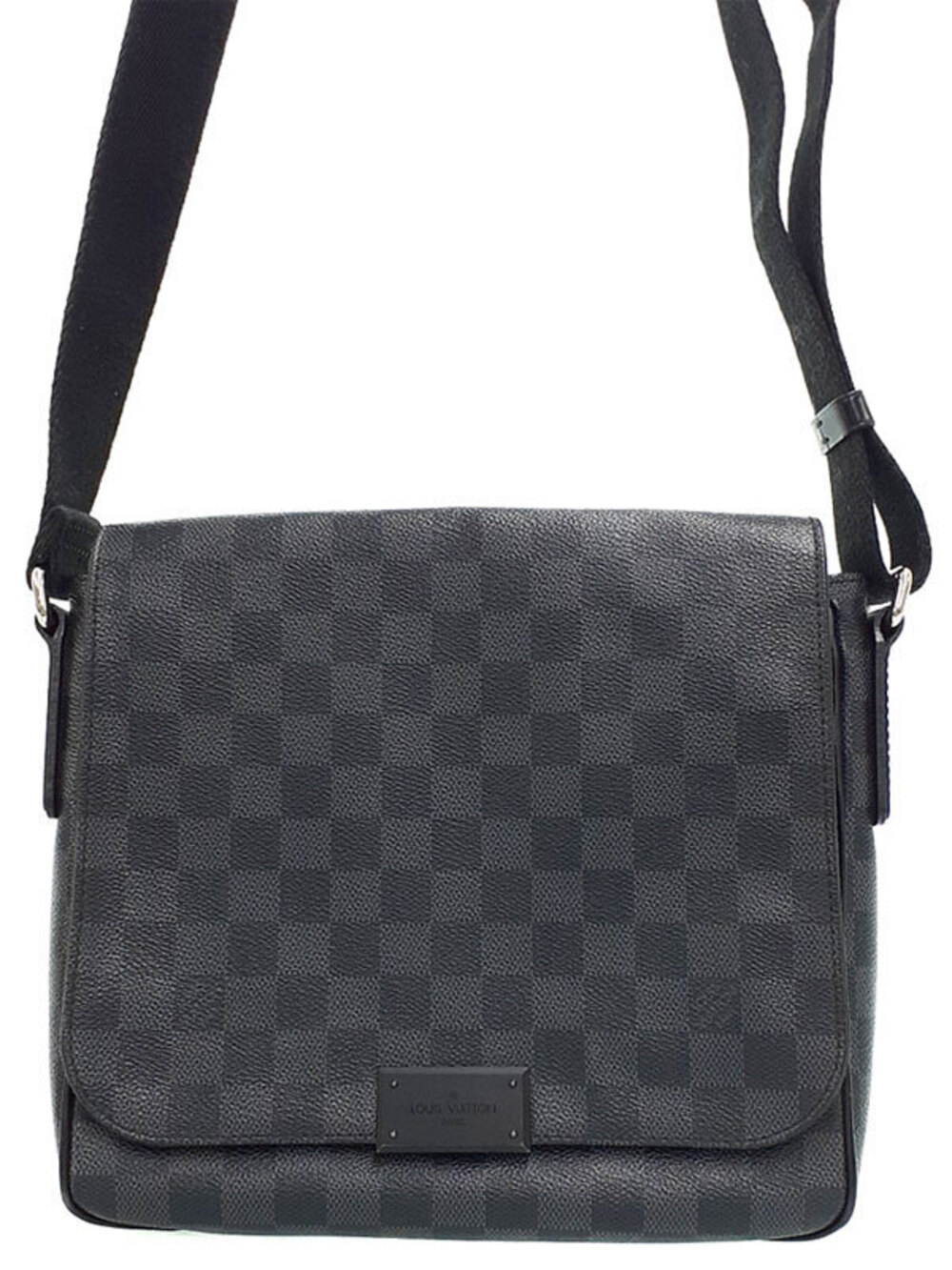 Louis Vuitton Damier Graphite Black District Shoulder Bag